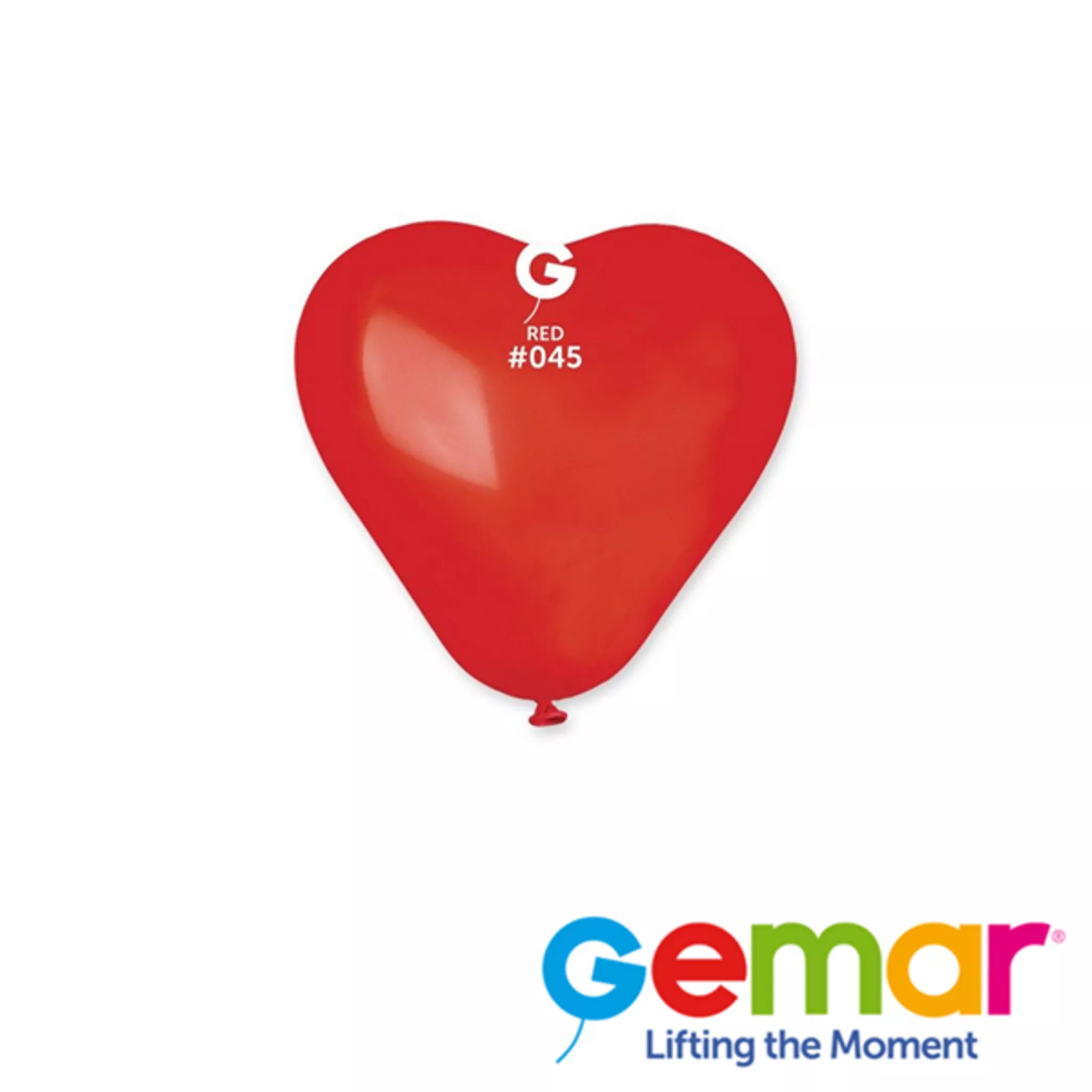 Gemar Red Heart 6" Latex Balloon 100pked 13"